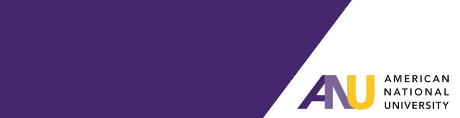 American National University banner